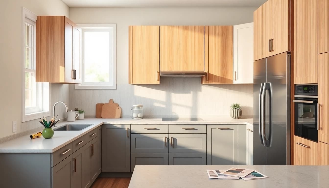 Cabinet Refacing Largo FL highlighting beautifully refaced kitchen cabinets in a modern home.