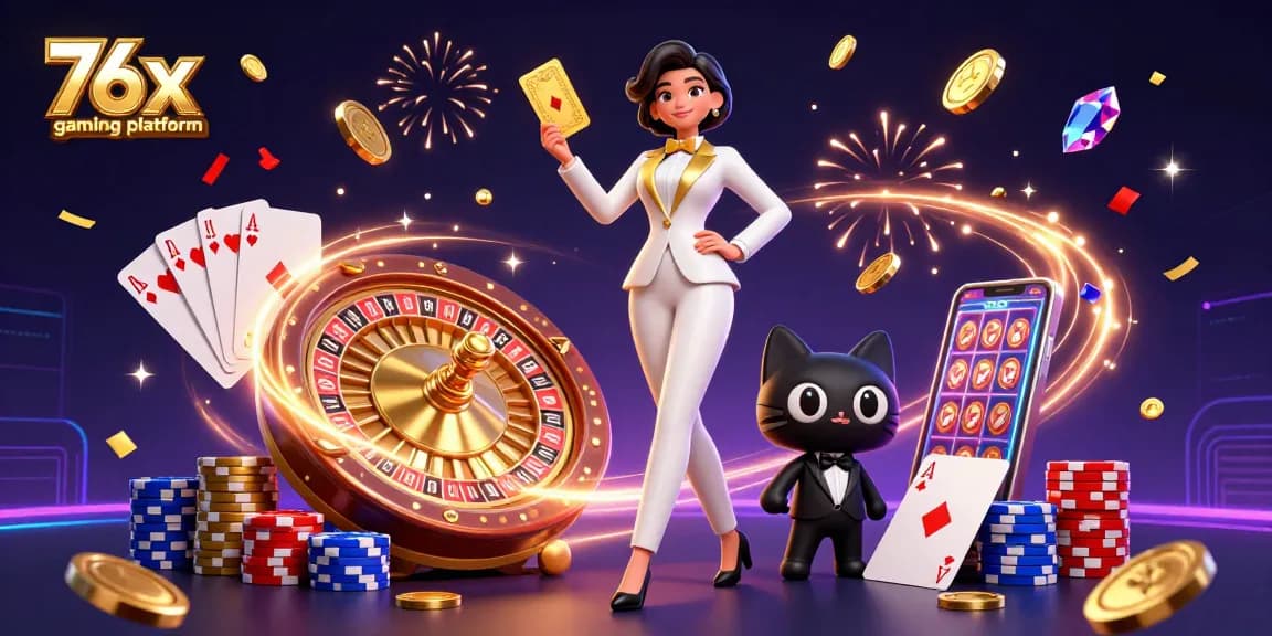 Experience excitement at the 76x gaming platform with thrilling casino action and glamorous visuals.