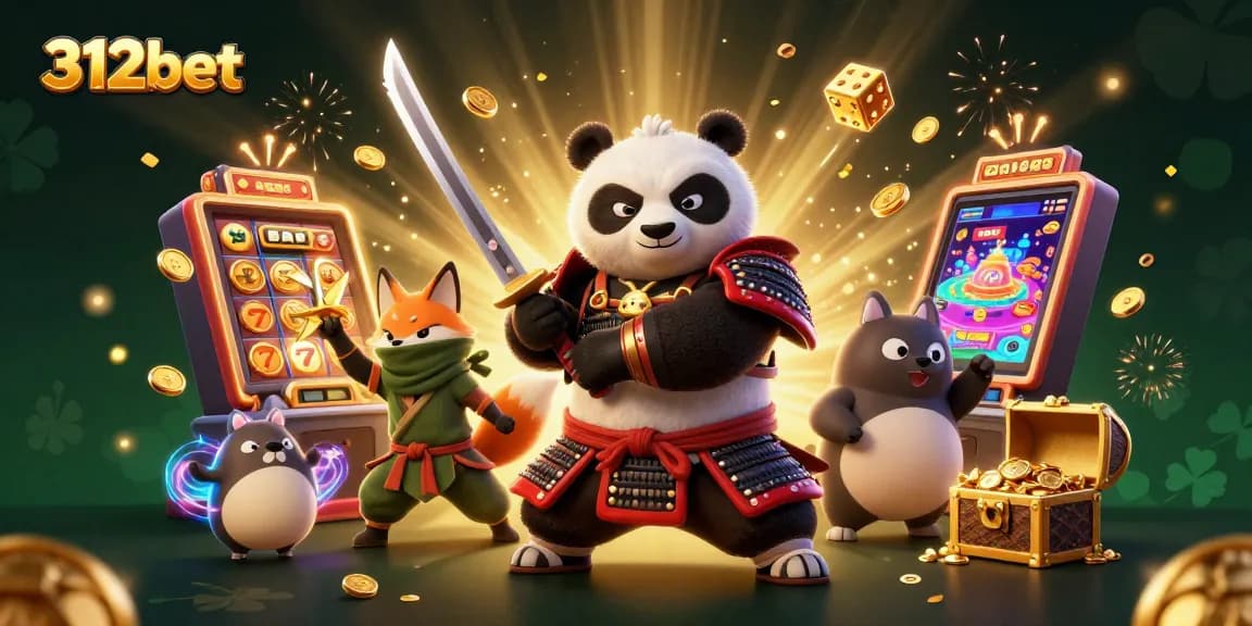 Experience 312bet's thrilling slots with vibrant action and magical characters in a stunning 3D scene.