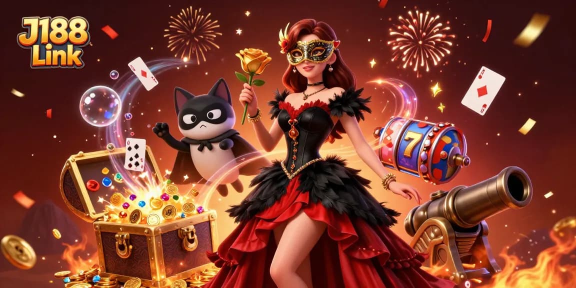 Win big at J188 Link with exciting games, luxurious atmosphere, and vibrant elements.