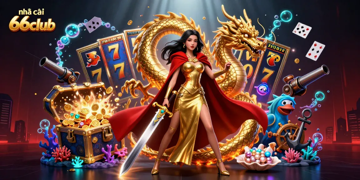 Experience explosive wins at nhà cái 66club with stunning visuals of slots and treasure.