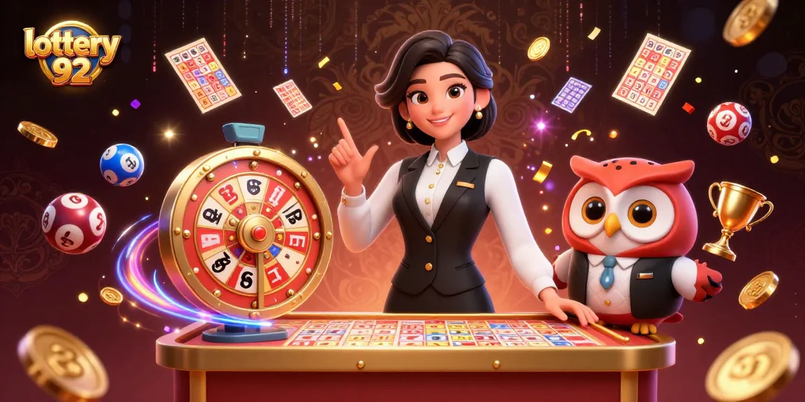 Engaging lottery 92 scene showcasing vibrant characters and dynamic lottery elements