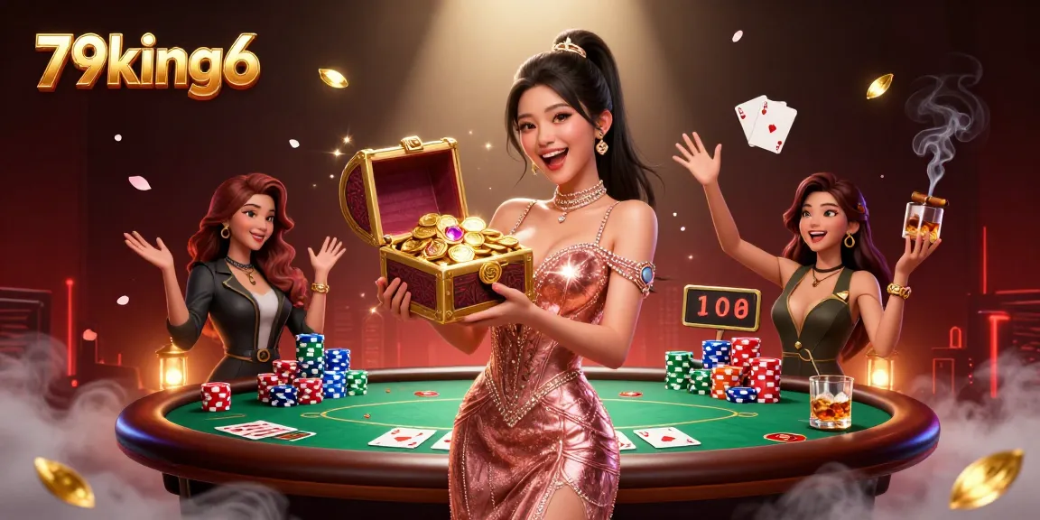 Experience thrilling wins at 79king6 with vibrant casino games and stunning treasure visuals.