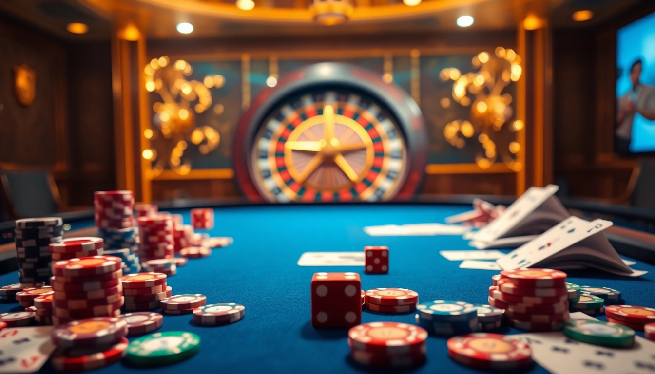 Experience the thrill of Nhà cái 28BET with a luxurious casino scene full of vibrant gaming elements.
