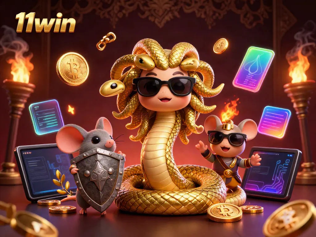 Engage with the exciting 11win casino world, featuring lively characters and dynamic gaming elements.