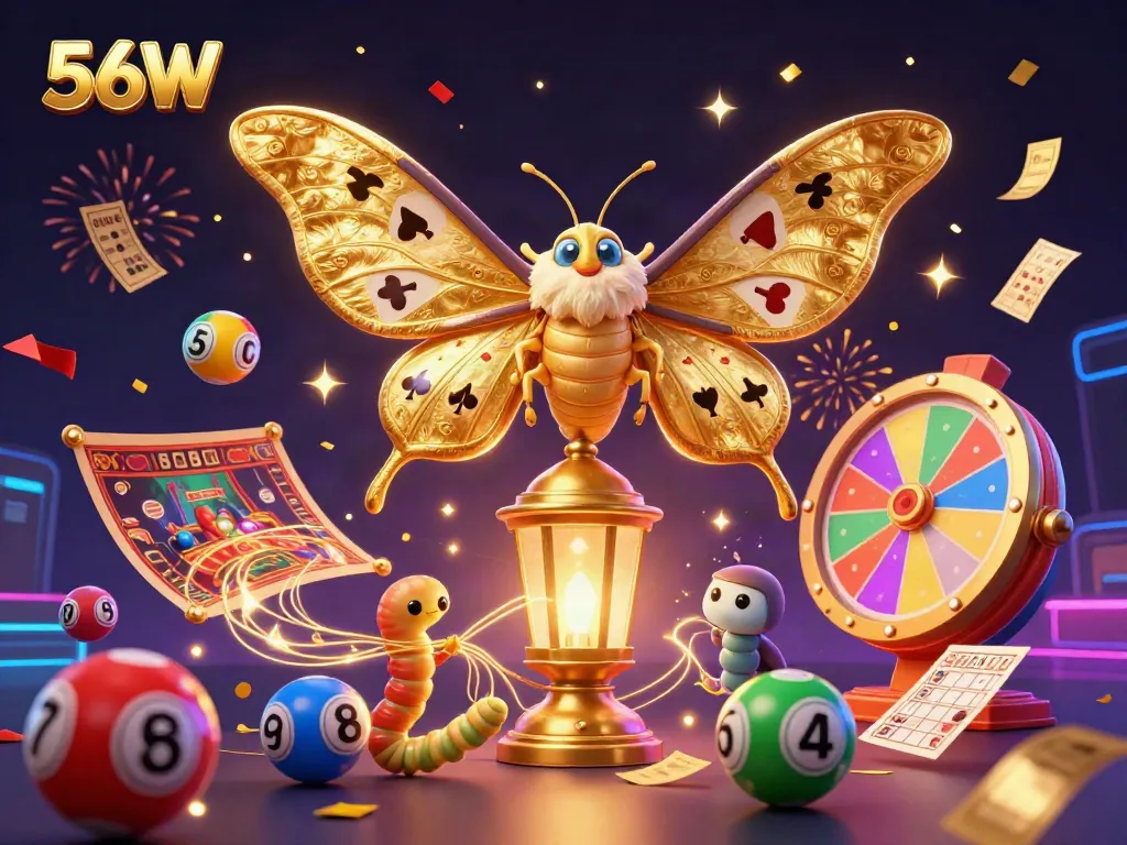 Engage in thrilling gaming adventures with 56W while enjoying vibrant lottery elements and dynamic casino visuals.