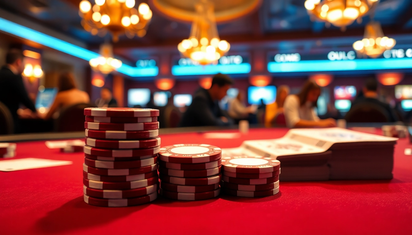 Jouer dans un crypto casino usdt, des jetons de poker colorés et des cartes se mélangent sur une table brillante.