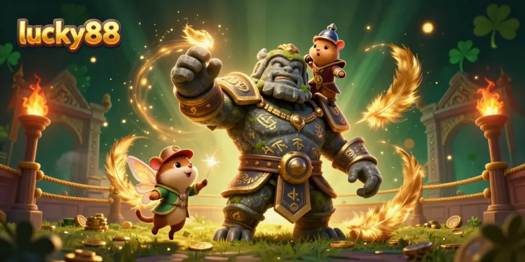 Experience thrilling sports betting with lucky88 in this dynamic, richly detailed scene.