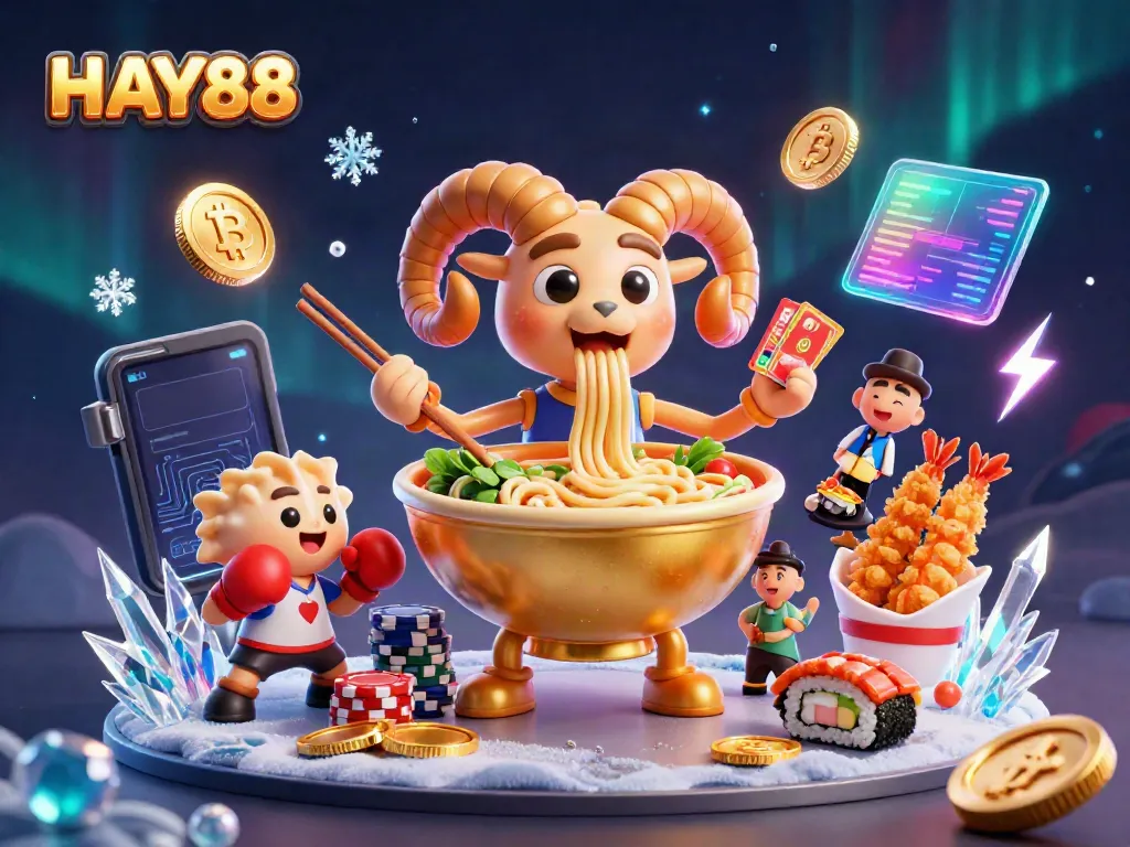 Experience the thrilling world of HAY88, featuring unique 3D characters and vibrant casino elements.