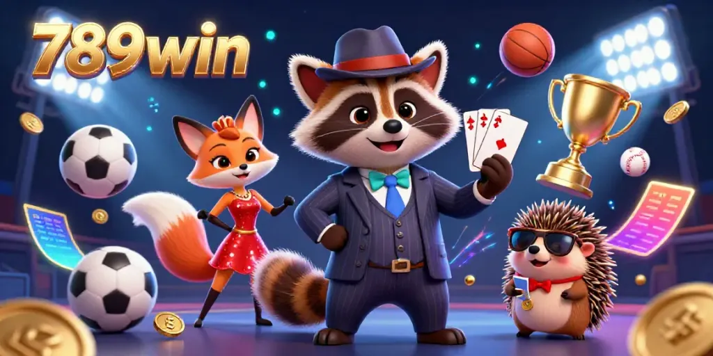 Experience thrilling gaming with the vibrant illustration of 789win featuring an array of dynamic characters and elements.