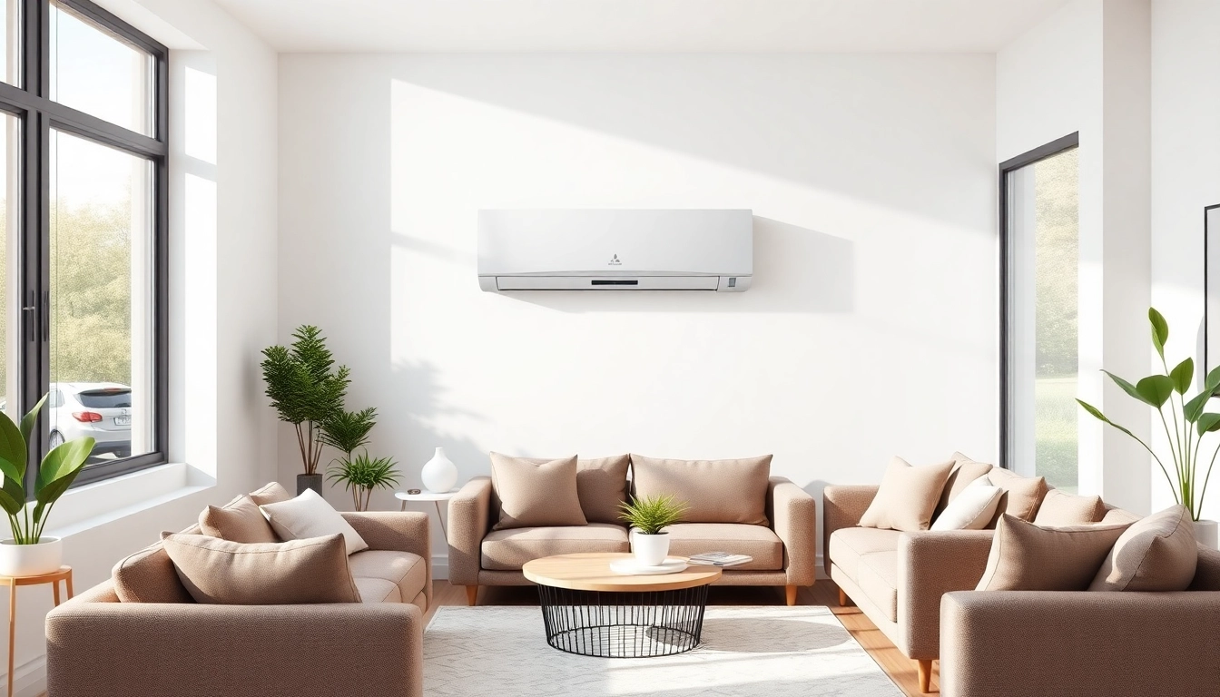 Install a Mitsubishi mini split ac system for optimal cooling in contemporary living spaces.