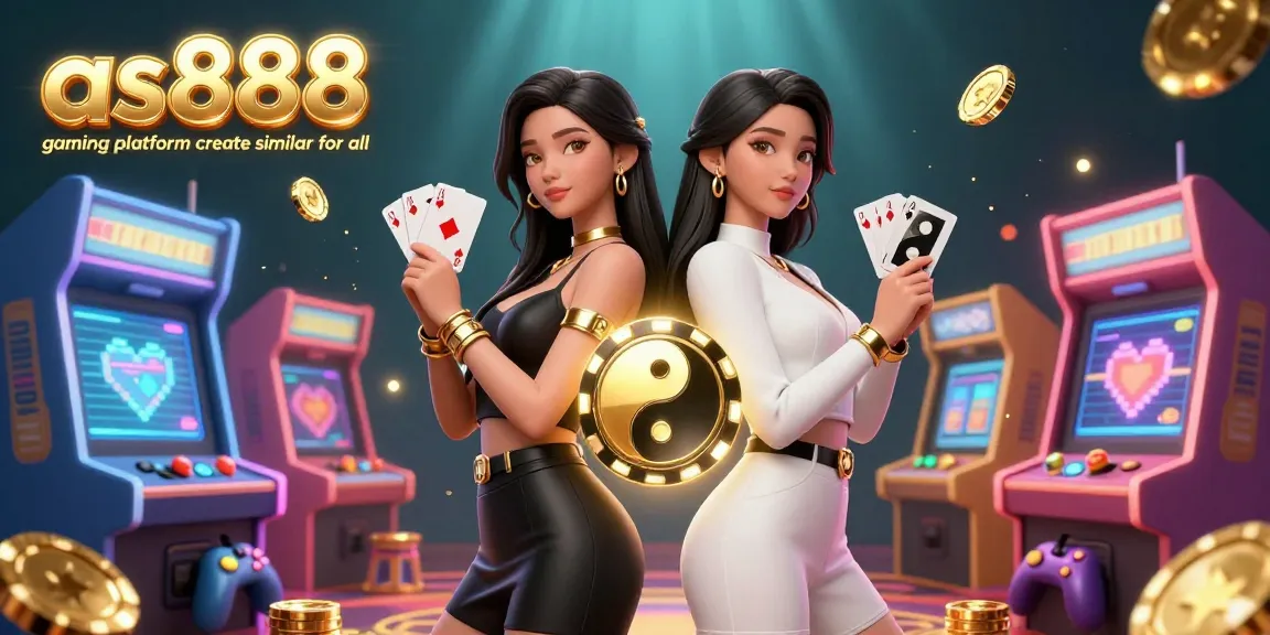 Engage with the vibrant as888 gaming platform create similar for all, featuring dynamic casino characters with poker cards.