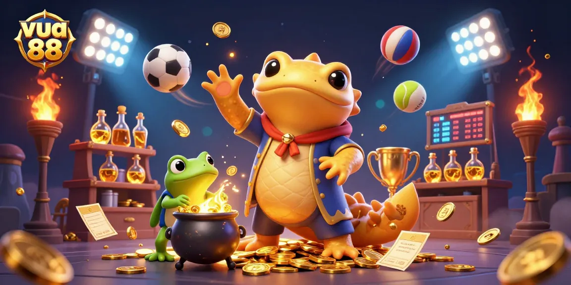 Engage in thrilling gaming at vua 88 with vibrant characters and dynamic casino elements.