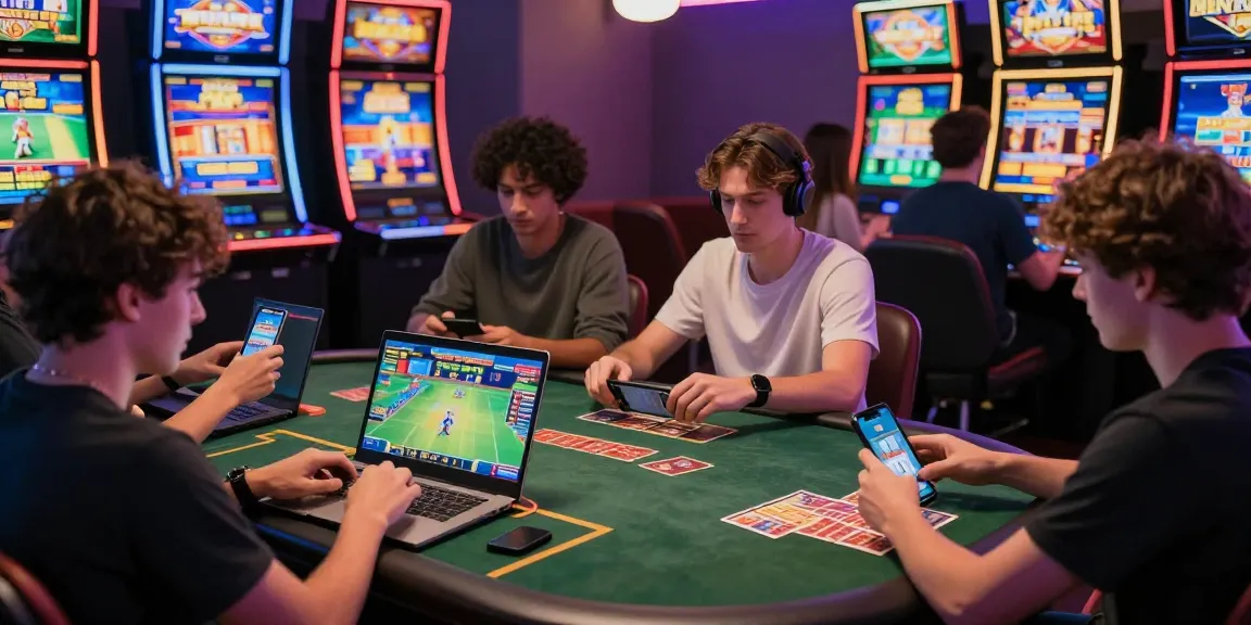 Engaging gaming scene at https://qs88.us/ with diverse players enjoying online casino games and sports betting experiences.