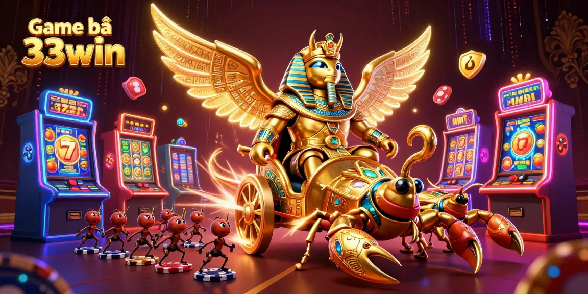 Experience exciting gameplay in Game bài 33win with vibrant characters and thrilling slot machine elements.